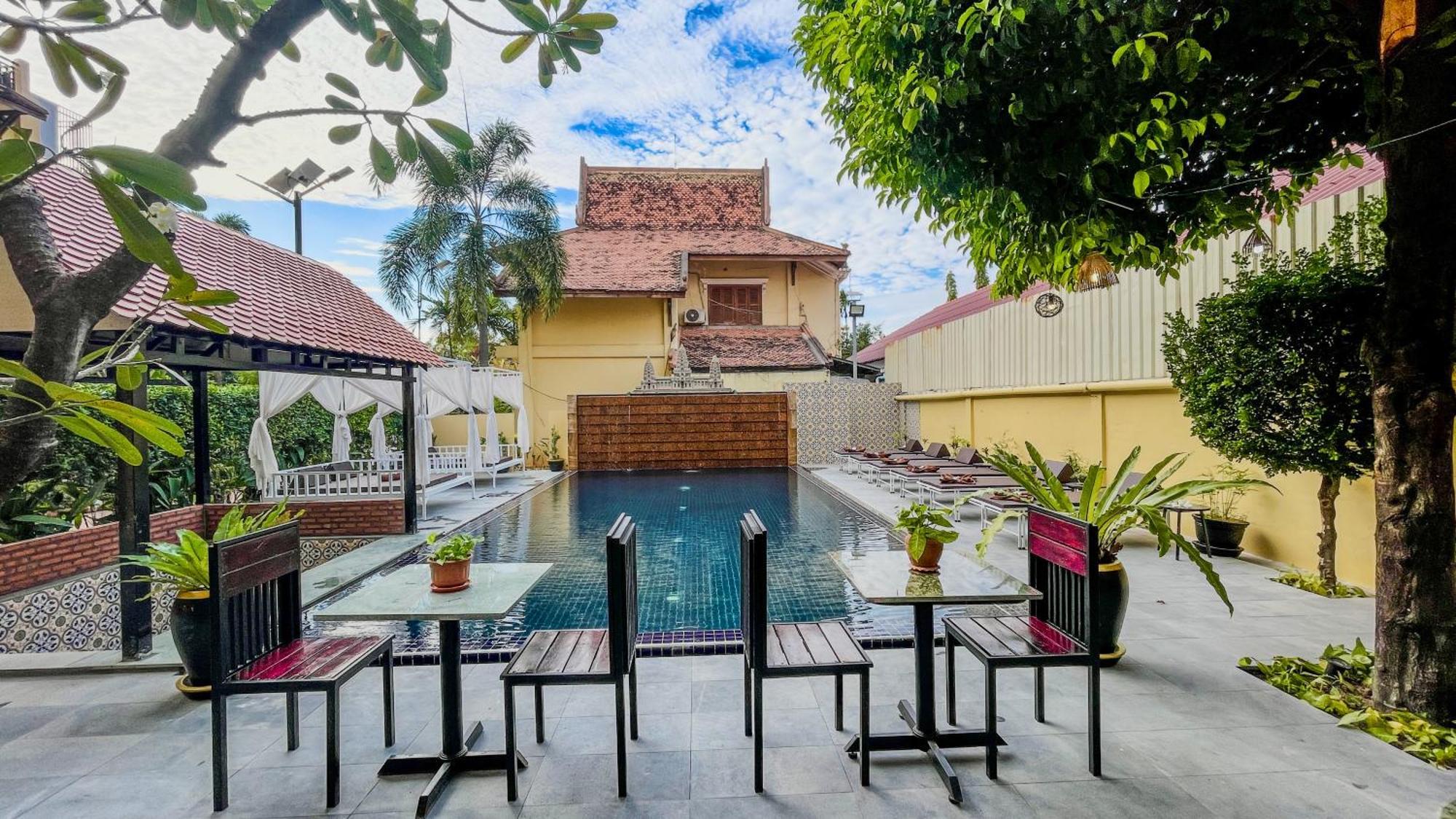Villa Indochine D'Angkor Сиемрип Экстерьер фото